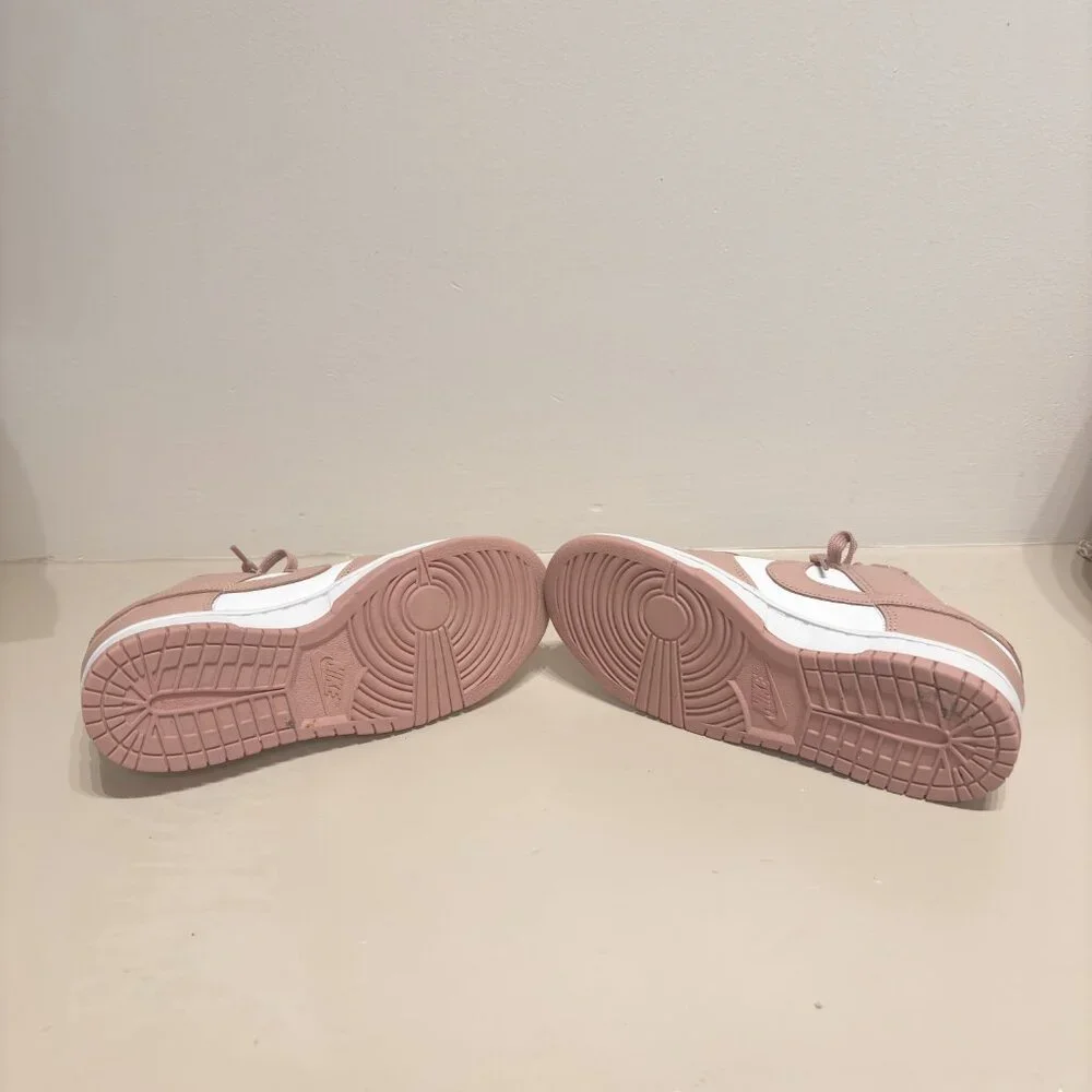 Nike Dunk Low Rose Whisper Pink & White Sneakers | Women’s 9 - Picture 6 of 6